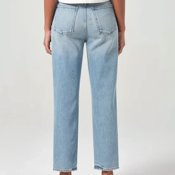Agolde 90s Pinch Denim Jean Straight Leg Light Wash Size 28 - Picture 3 of 9